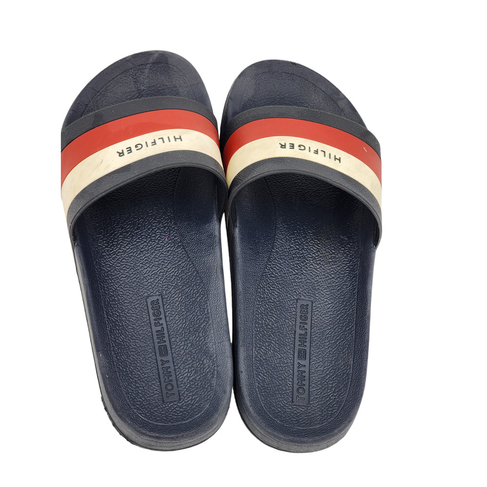 Tommy Hilfiger Slide Sandals Mens 8.5 Womens 10 Slip On Summer Preppy 90s Vibe - Picture 6 of 8